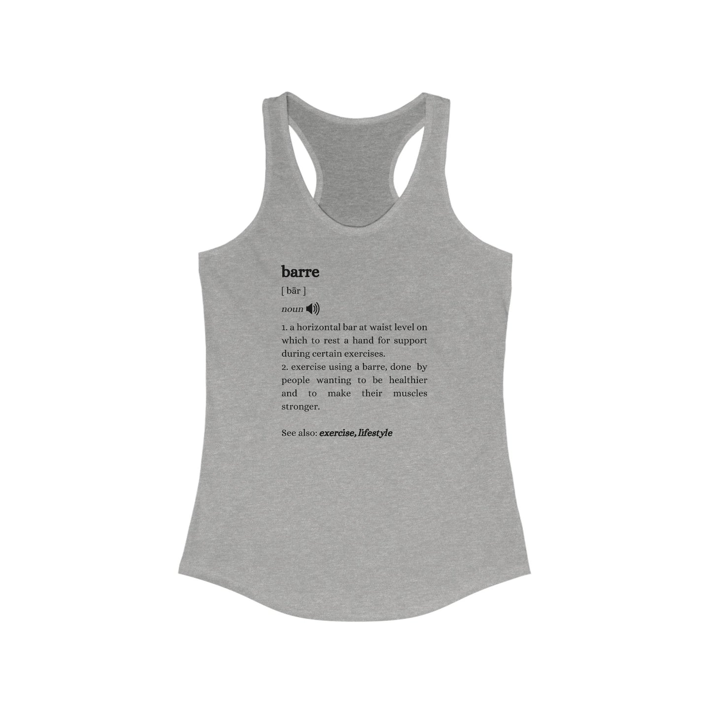 Definition: Barre Racerback Tank