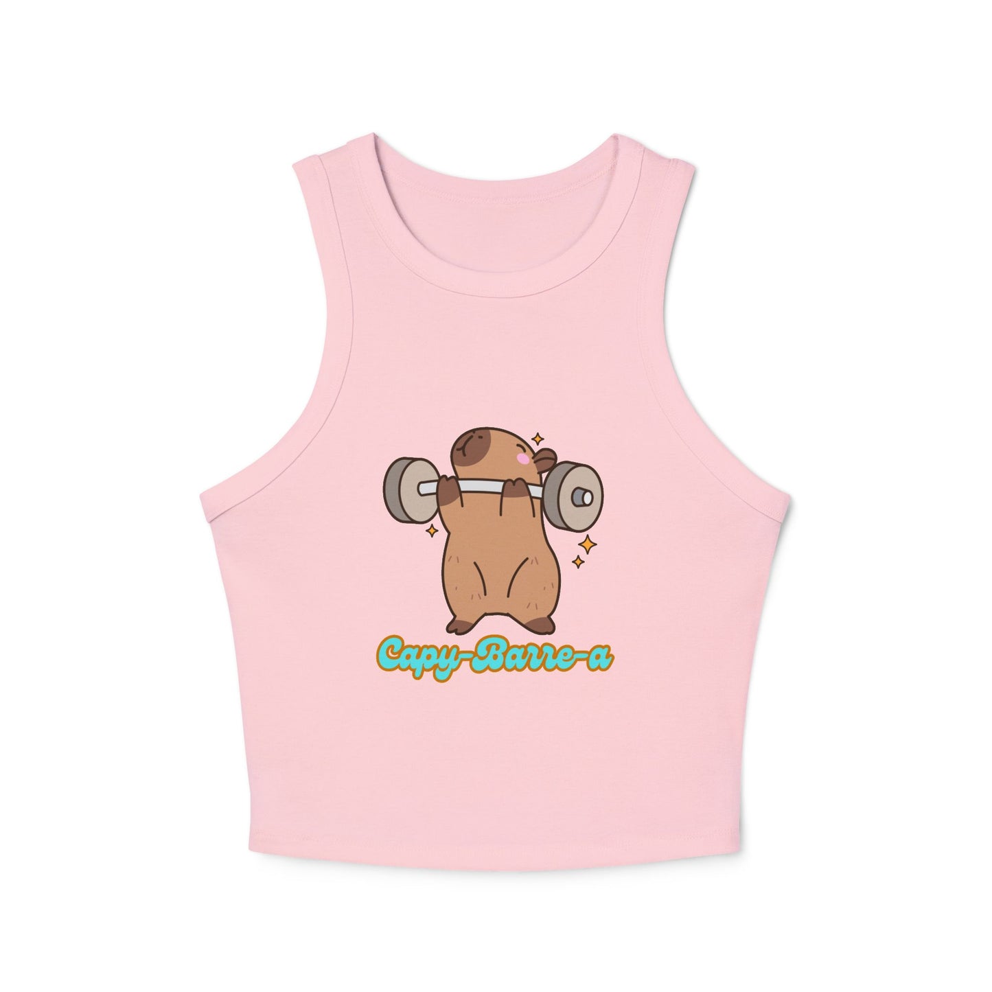 Capy-barre-a Crop Racer Tank Top