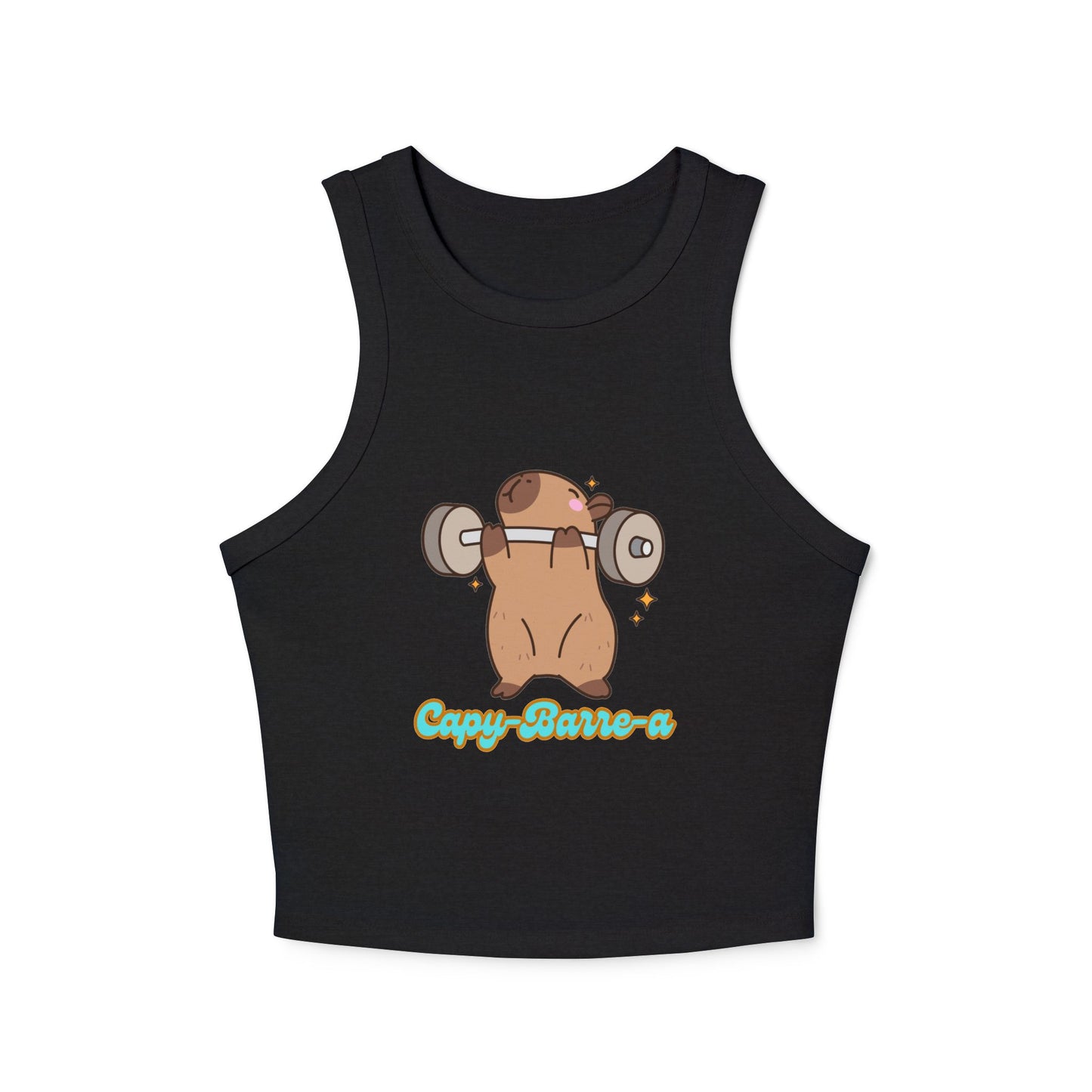 Capy-barre-a Crop Racer Tank Top