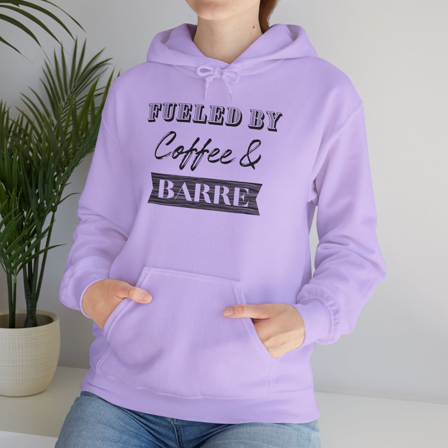 Fueled by Coffee and Barre Cozy Hooded Sweatshirt
