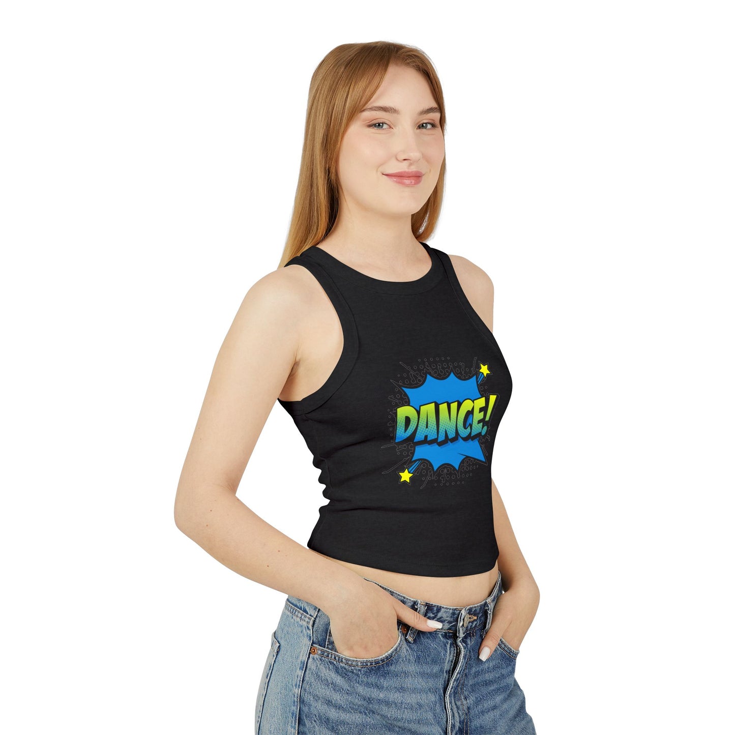 Comic Vibes - Dance! Women's Racer Tank