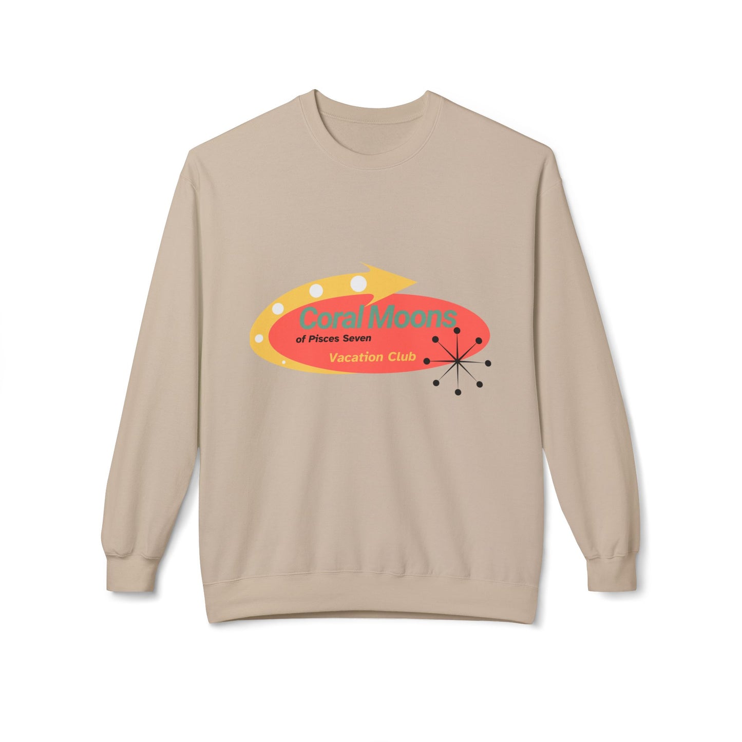 Vacation on the Coral Moons of Pisces Seven Crewneck Sweatshirt