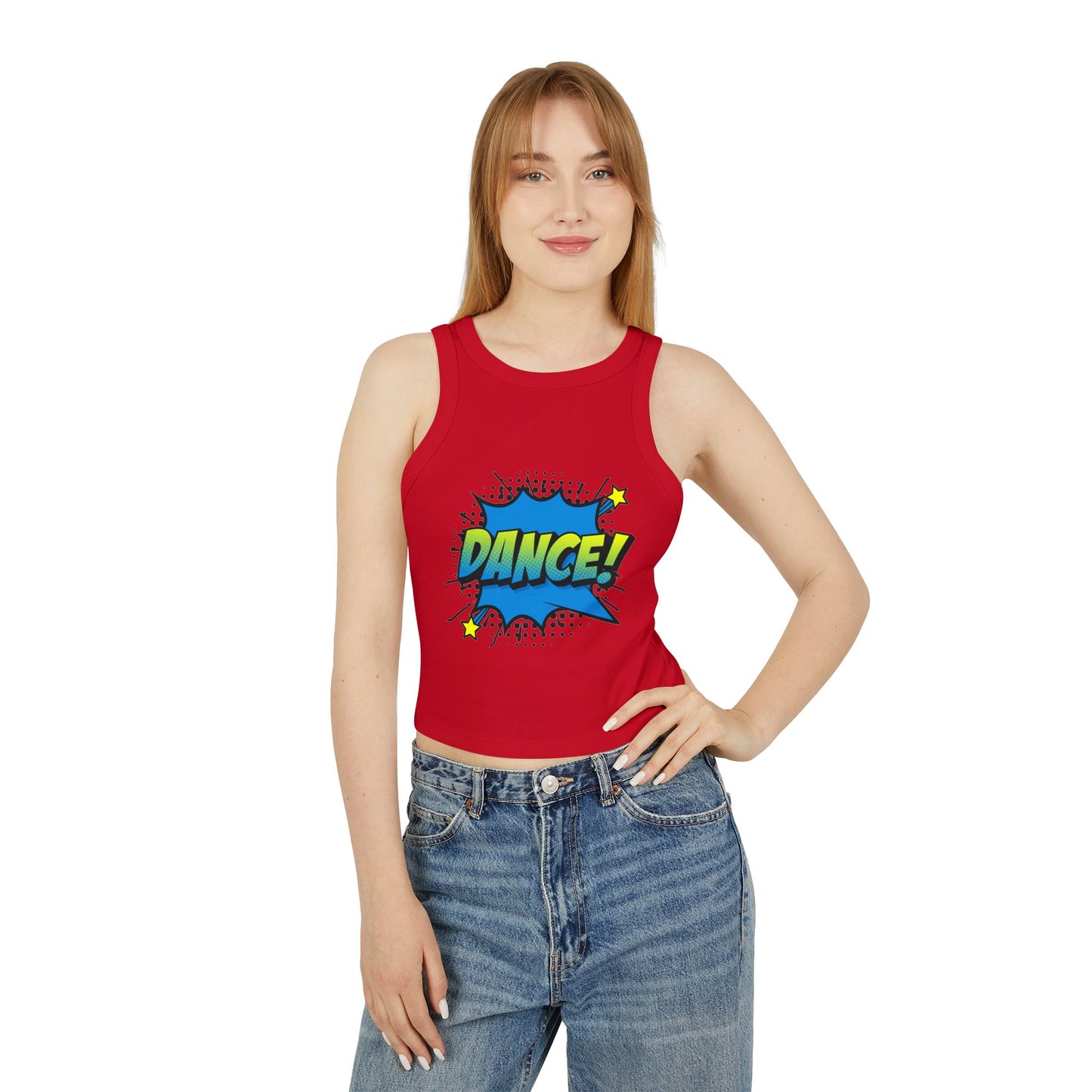 Comic Vibes - Dance! Women's Racer Tank
