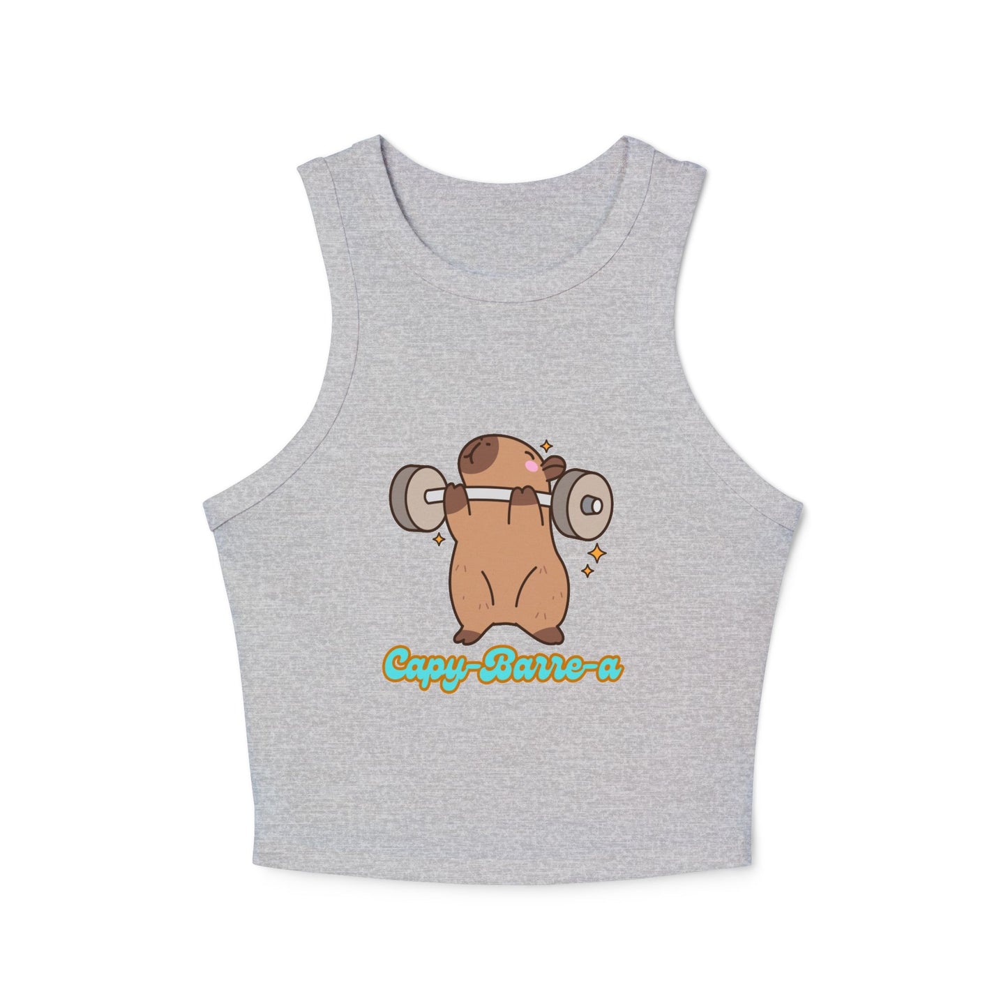 Capy-barre-a Crop Racer Tank Top