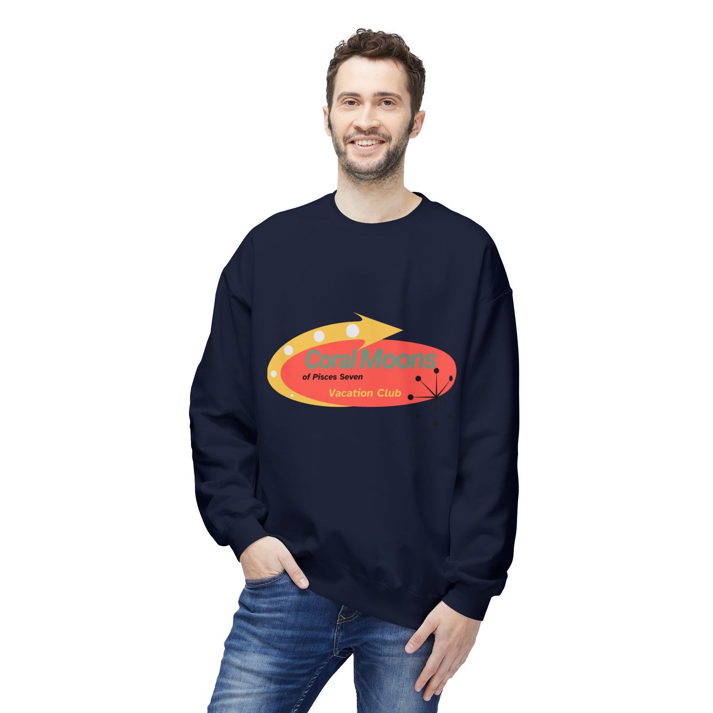 Vacation on the Coral Moons of Pisces Seven Crewneck Sweatshirt