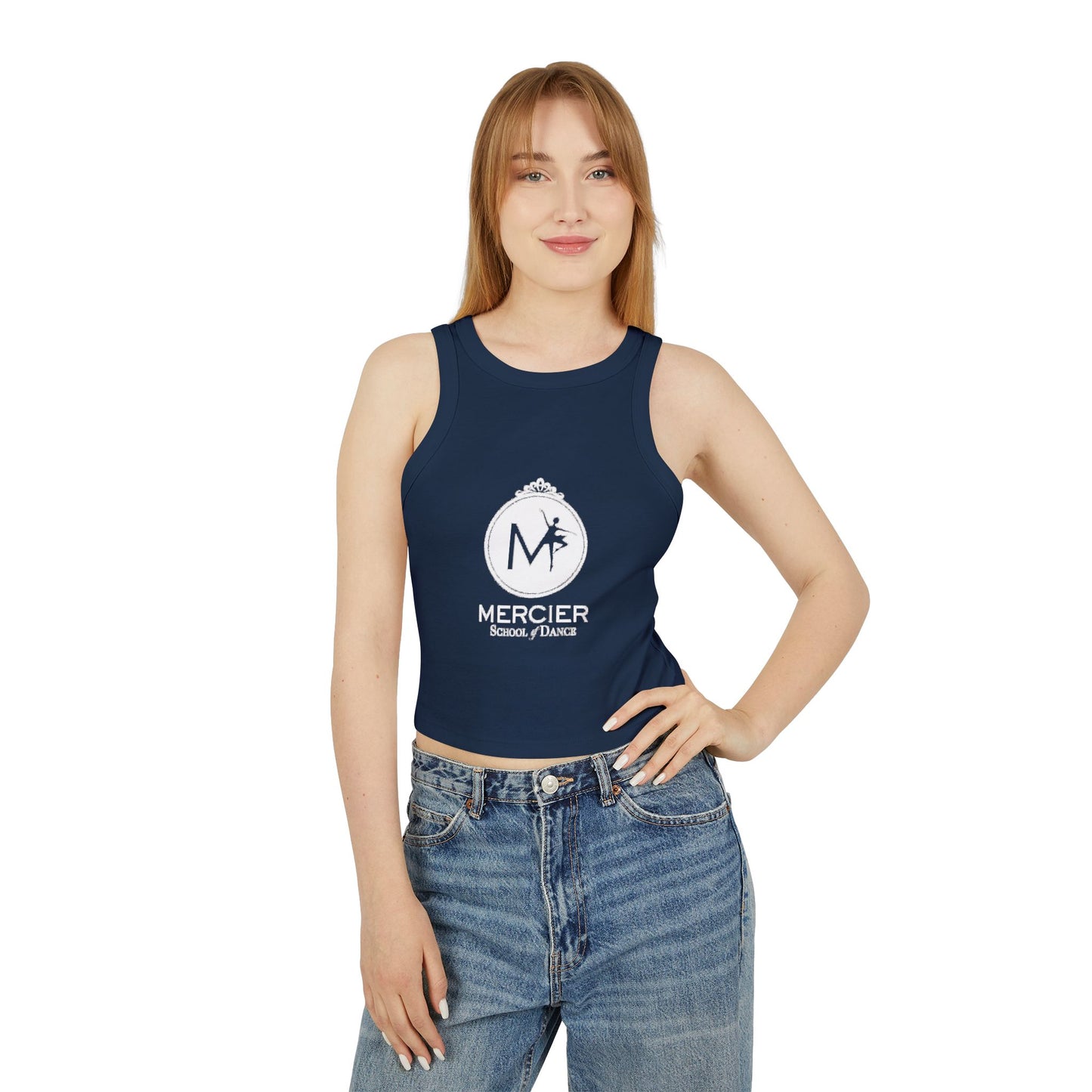 Mercier ballet logo Racer Tank Top