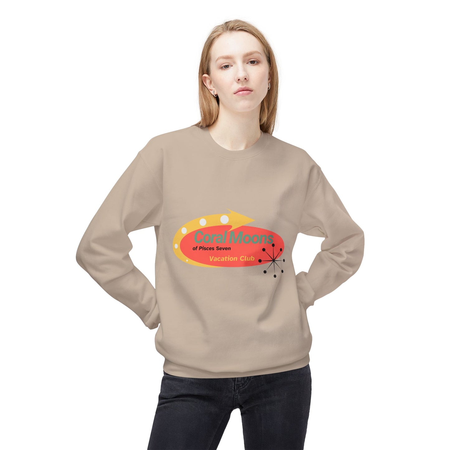Vacation on the Coral Moons of Pisces Seven Crewneck Sweatshirt