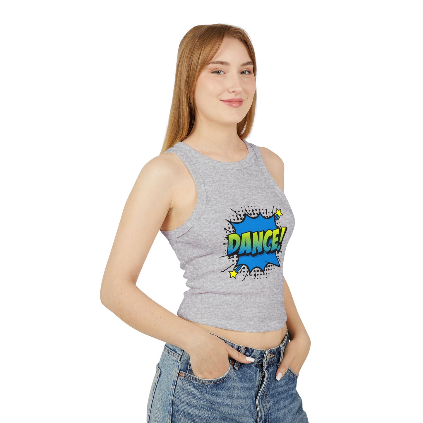 Comic Vibes - Dance! Women's Racer Tank