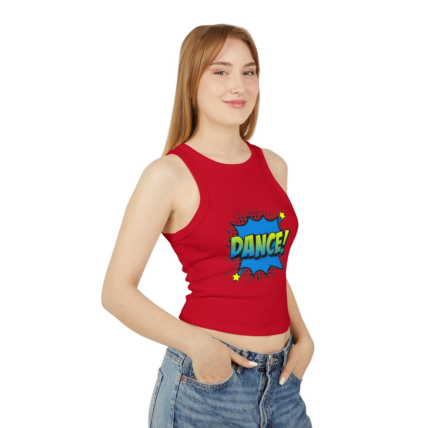 Comic Vibes - Dance! Women's Racer Tank