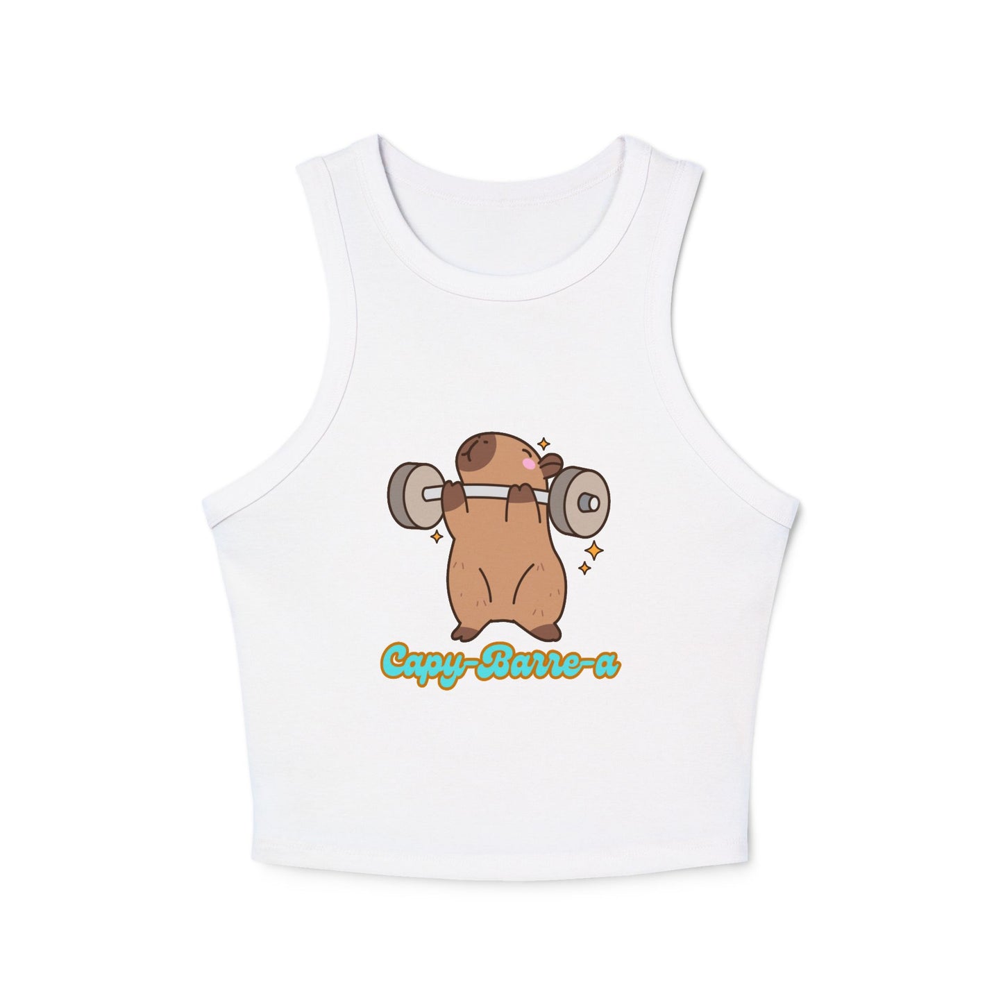 Capy-barre-a Crop Racer Tank Top