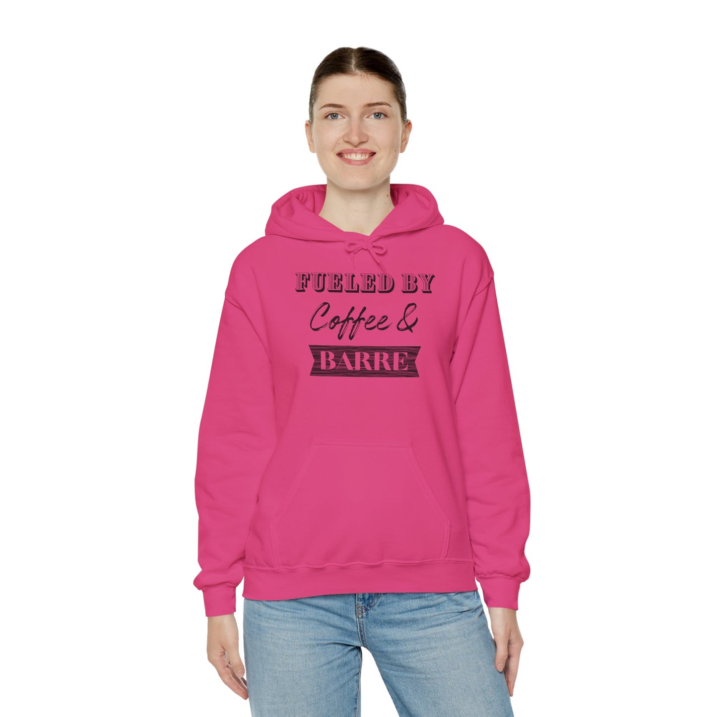 Fueled by Coffee and Barre Cozy Hooded Sweatshirt