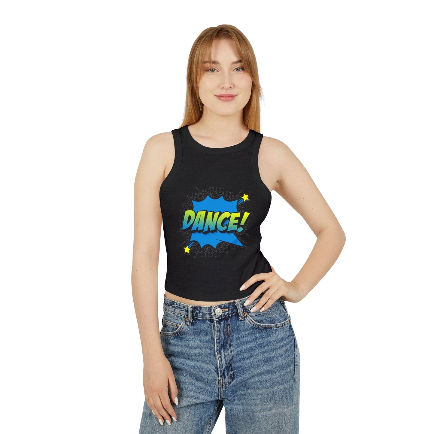 Comic Vibes - Dance! Women's Racer Tank