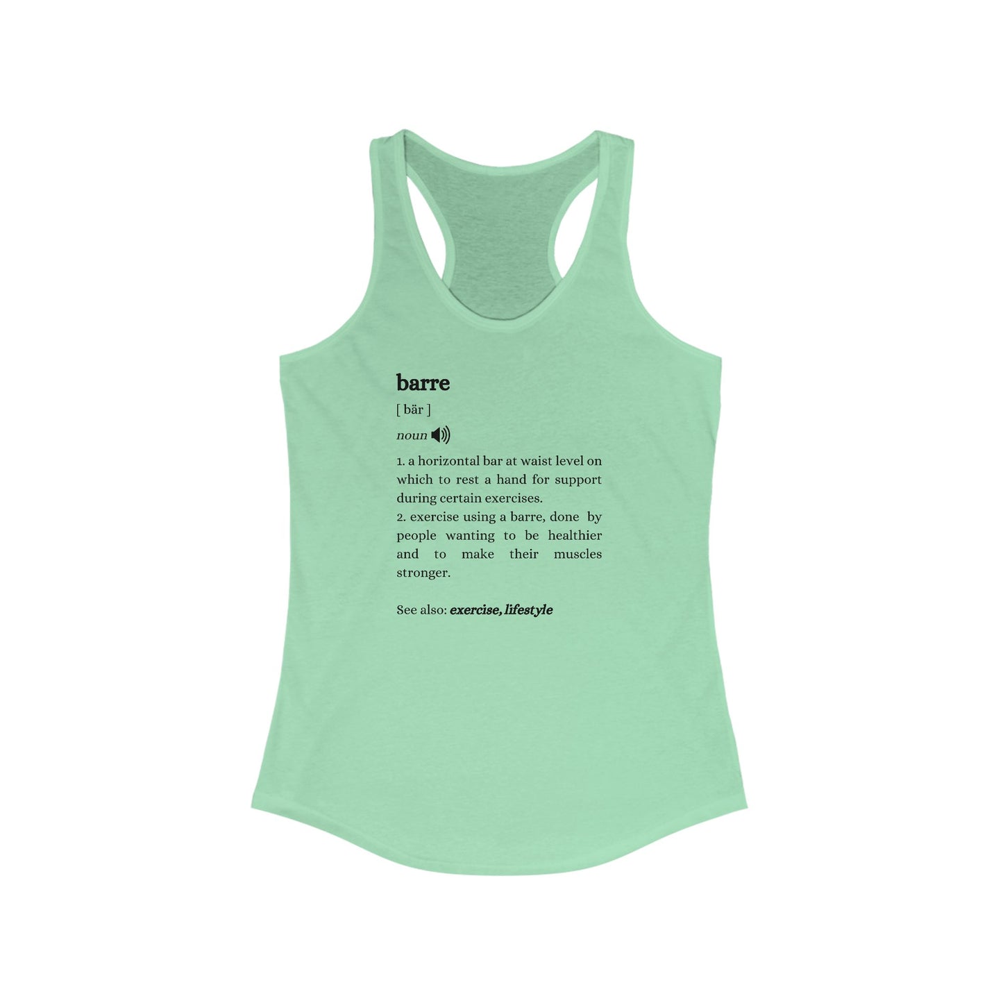 Definition: Barre Racerback Tank