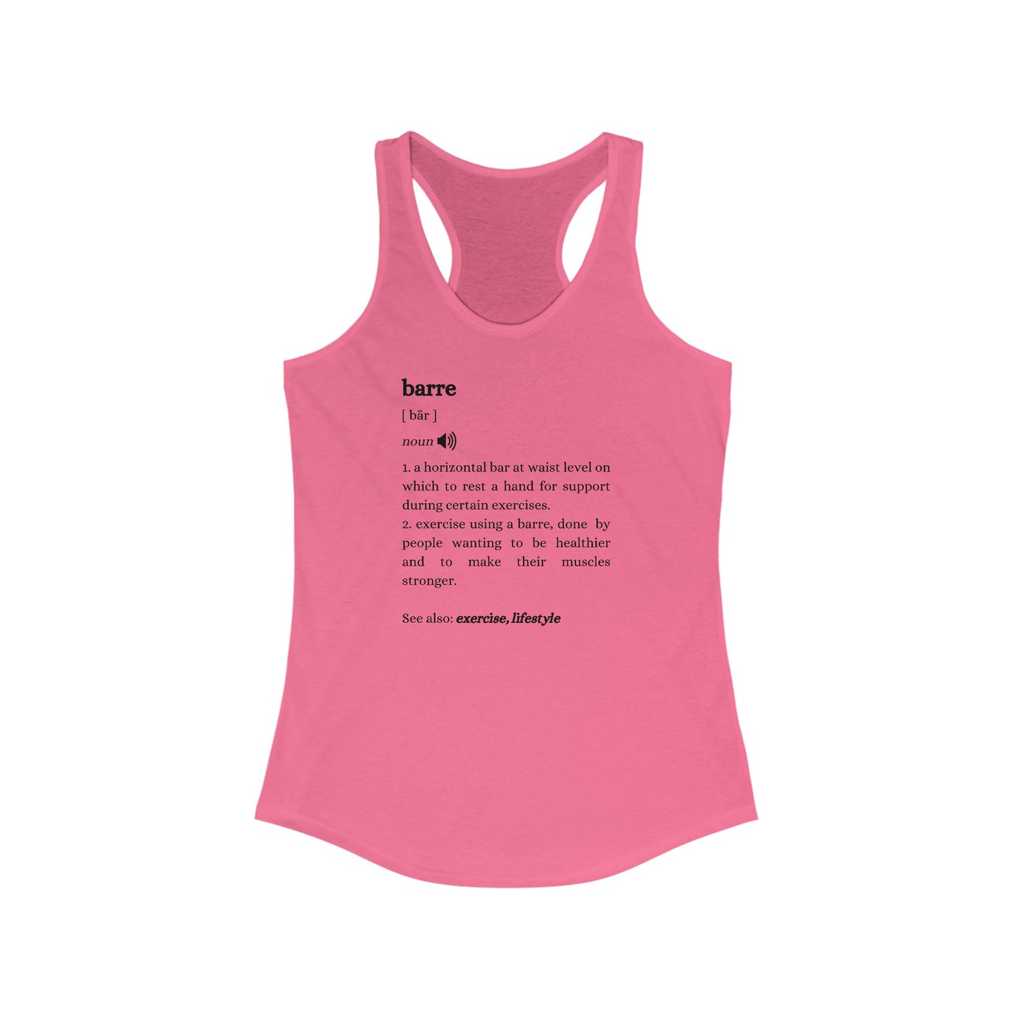 Definition: Barre Racerback Tank