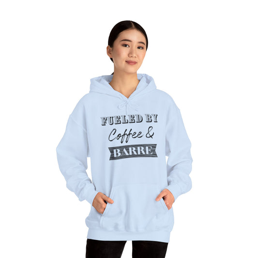 Fueled by Coffee and Barre Cozy Hooded Sweatshirt