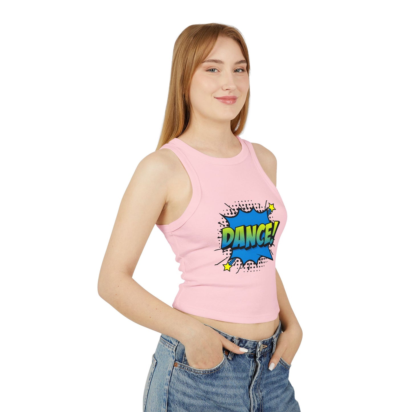 Comic Vibes - Dance! Women's Racer Tank