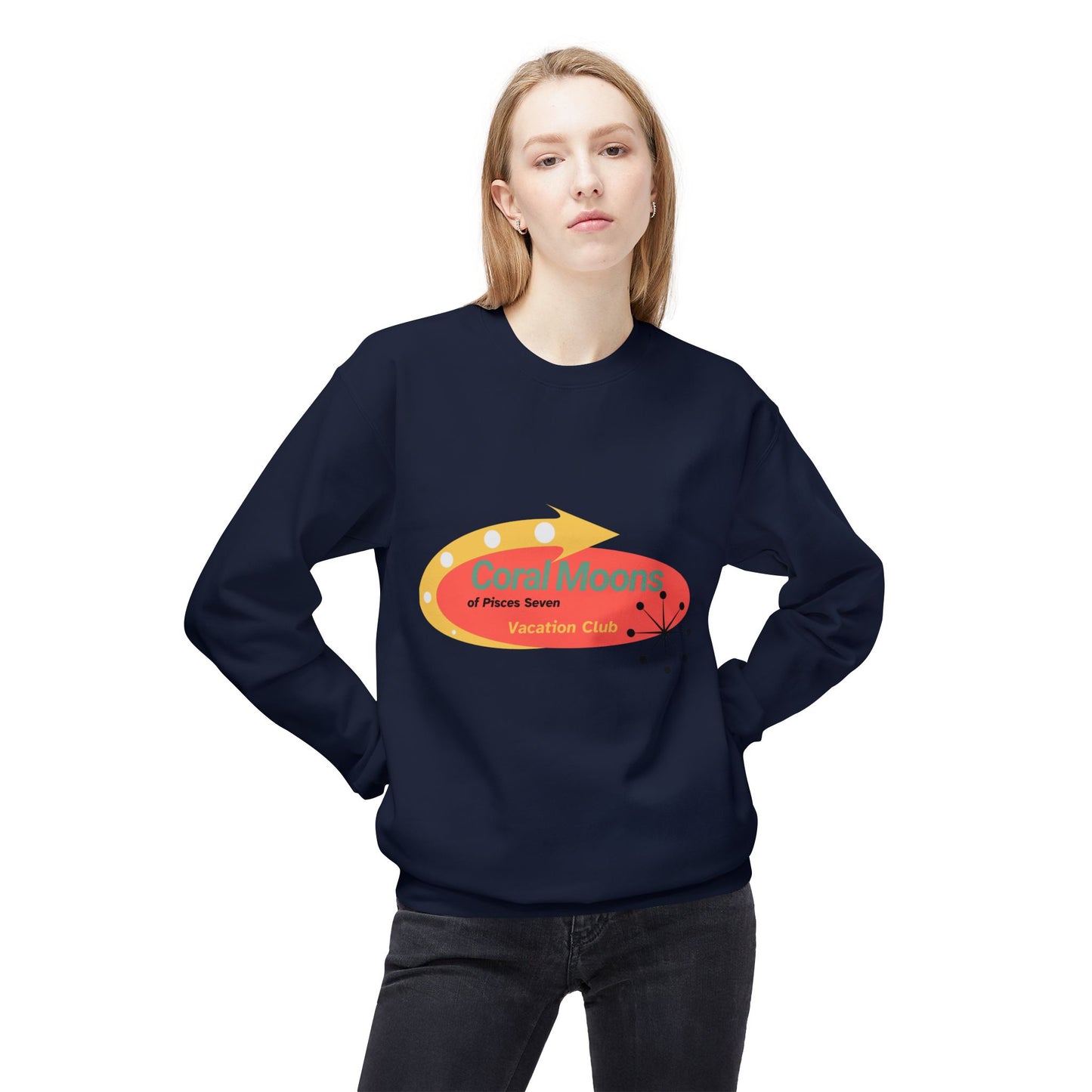 Vacation on the Coral Moons of Pisces Seven Crewneck Sweatshirt