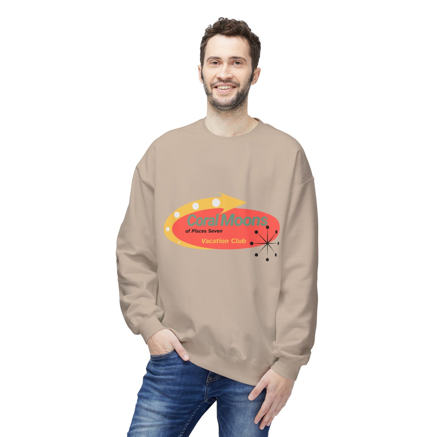 Vacation on the Coral Moons of Pisces Seven Crewneck Sweatshirt